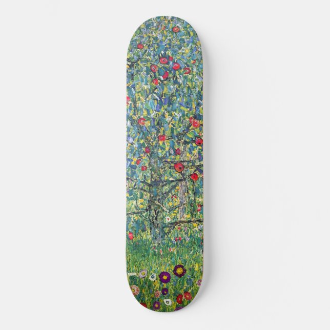Gustav Klimt - Äppelträd Mini Skateboard Bräda 18,5 Cm (Framsida)