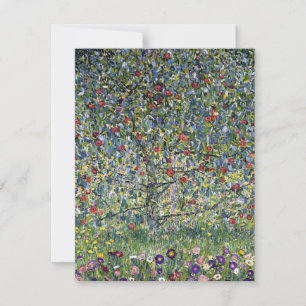 Gustav Klimt Apple Träd-anteckningskort Anteckningskort