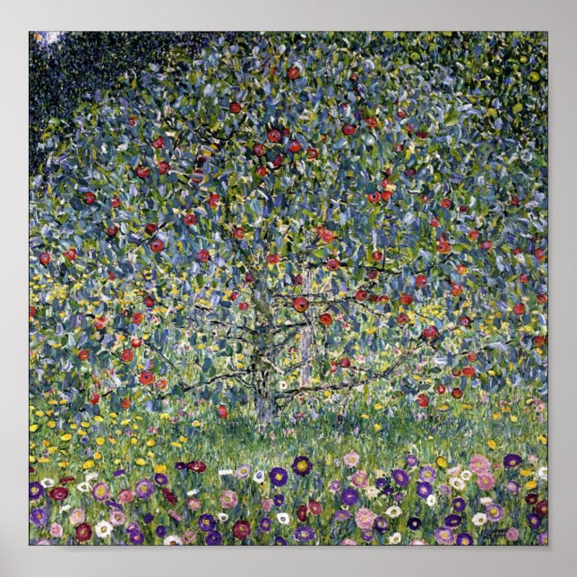Gustav Klimt Apple Träd Apple Träd Poster (Framsidan)