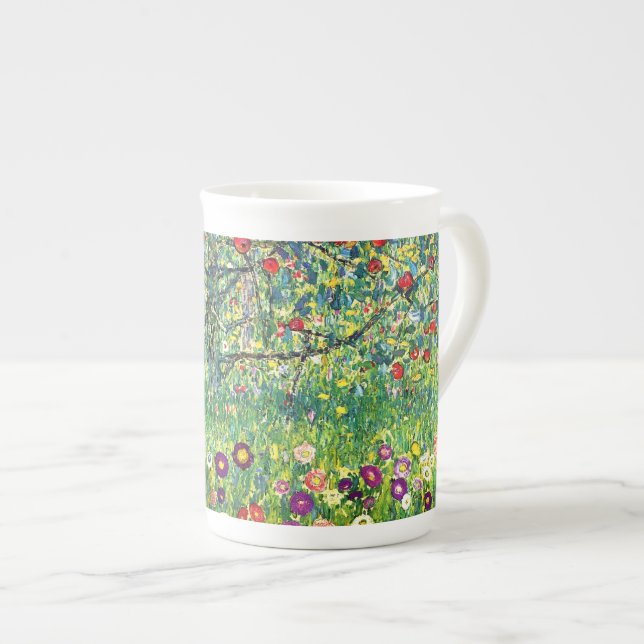 Gustav Klimt: Apple träd Benporslin Mugg (Framsida höger)
