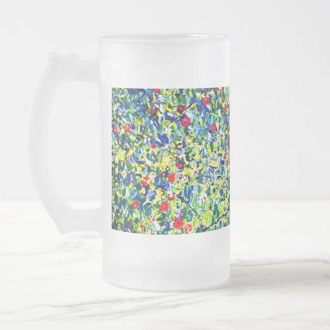 Gustav Klimt Apple Träd Frostat Ölglas (Vänster)