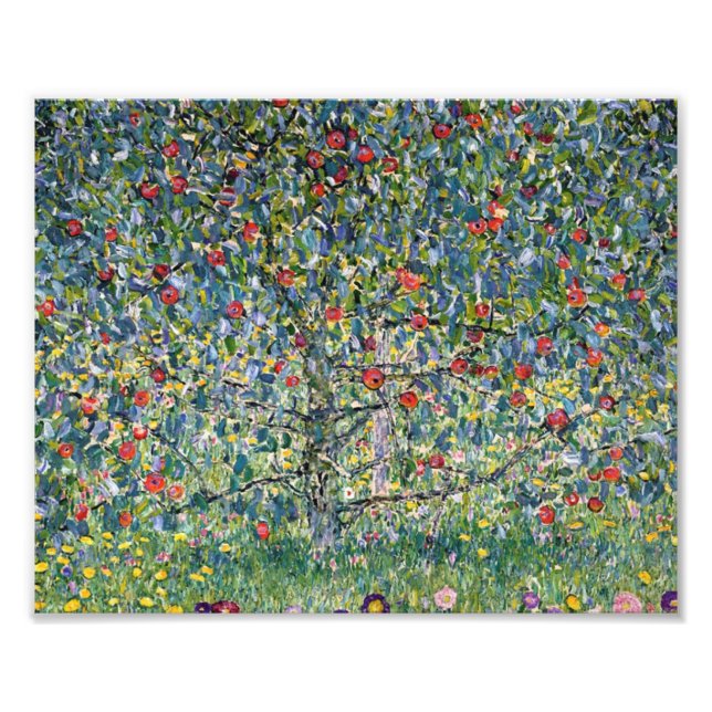 Gustav Klimt - Apple Träd I Fototryck (Framsidan)