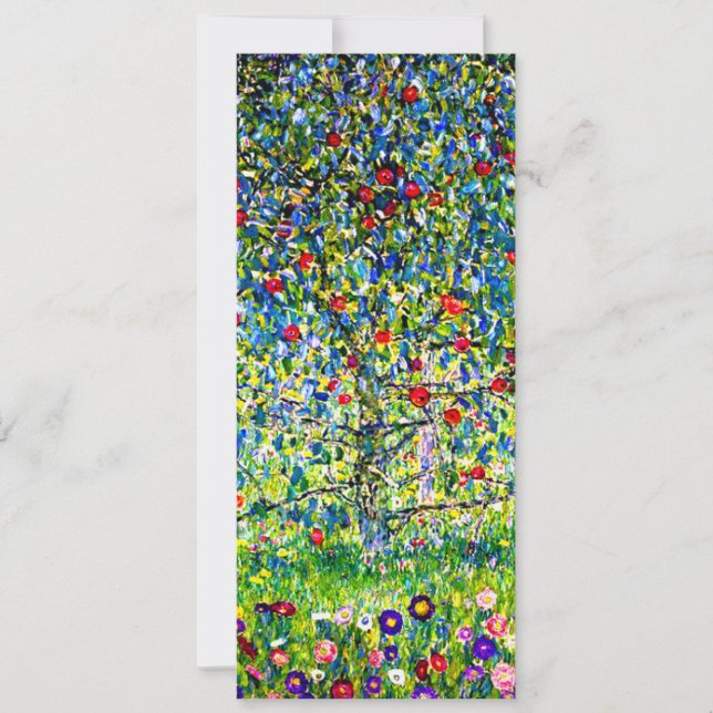 Gustav Klimt Apple Träd Inbjudningar (Framsida)