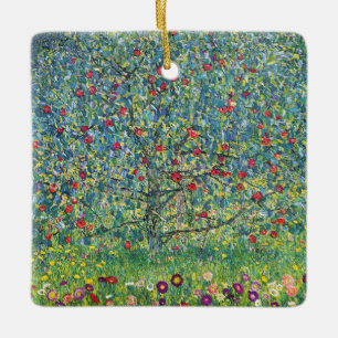 Gustav Klimt - Apple Träd Julgransprydnad Keramik