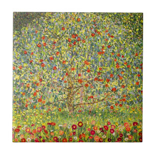 Gustav Klimt Apple träd Kakelplatta