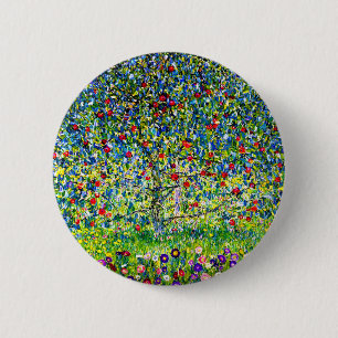 Gustav Klimt Apple Träd Knapp