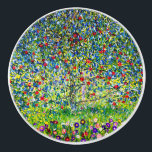 Gustav Klimt Apple Träd Knopp<br><div class="desc">Ceramic Knob med Gustav Klimts målning Apple Träd,  I (1912). Ett färglöst rödäpple träd står i en grönt fält av lila,  rosa,  gult och vita blommor. En perfekt för fläkt av Art nouveau och österrikisk konst.</div>