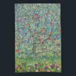 Gustav Klimt - Apple Träd Kökshandduk<br><div class="desc">Apple Träd I - Gustav Klimt,  Oil on Canvas,  1907</div>
