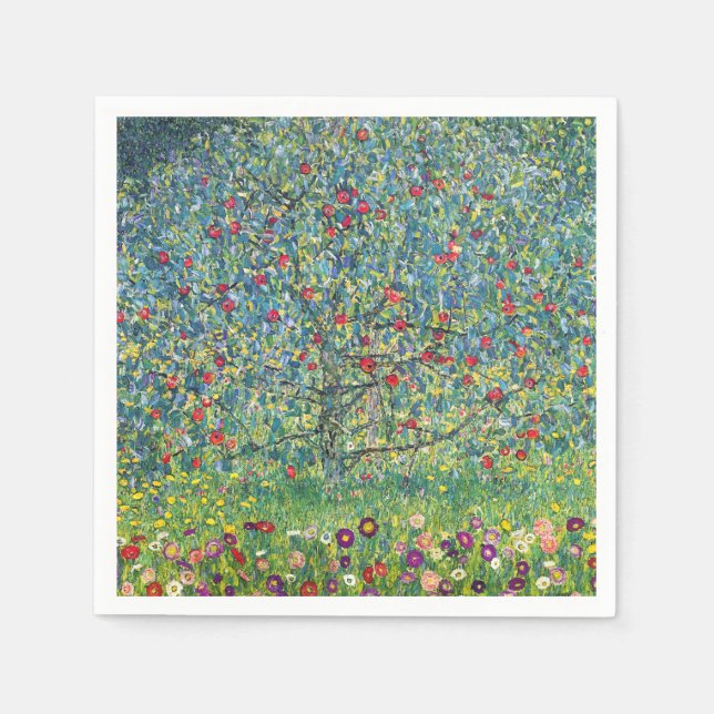 Gustav Klimt - Apple Träd Pappersservett (Framsidan)