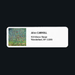 Gustav Klimt - Apple Träd Returadress Etikett<br><div class="desc">Apple Träd I - Gustav Klimt,  Oil on Canvas,  1907</div>