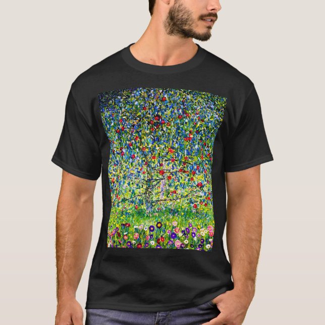 Gustav Klimt Apple Träd T Shirt (Framsida)