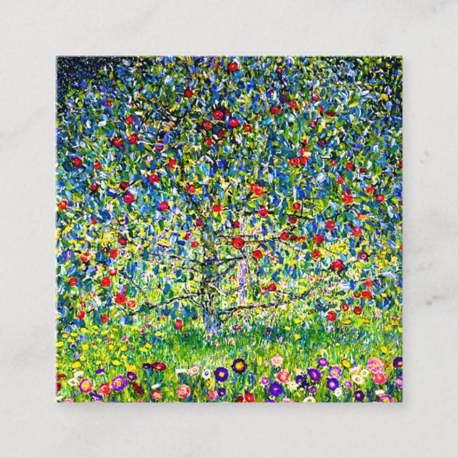 Gustav Klimt Apple Träd Tilläggskort (Framsida)