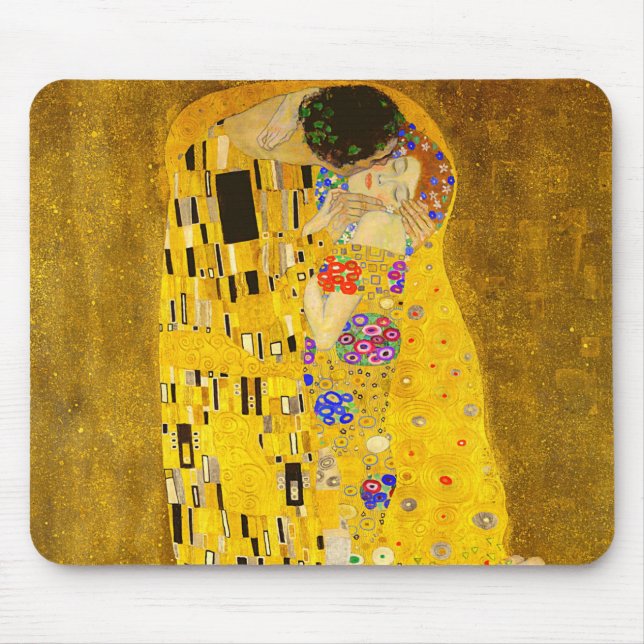 Gustav Klimt är berömden Kiss Musmatta (Framsidan)