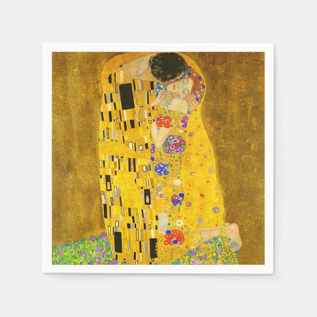 Gustav Klimt är berömden Kiss Pappersservett (Framsidan)