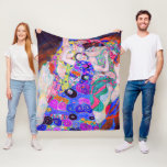 Gustav Klimt är berömden Virgin (1913). Fleecefilt<br><div class="desc">Gustav Klimt är berömdens jungfrumålare. Fleece Blanket.</div>