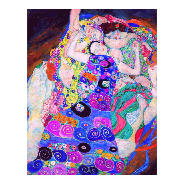 Gustav Klimt är berömden Virgin (1913). Fototryck (Framsidan)