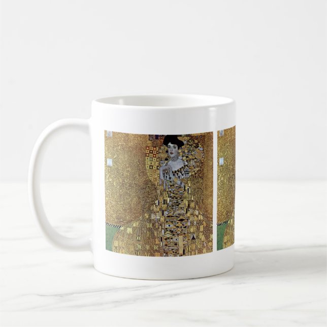 Gustav Klimt är Dam i Guld, Adele Bloch-Bauer Kaffemugg (Vänster)