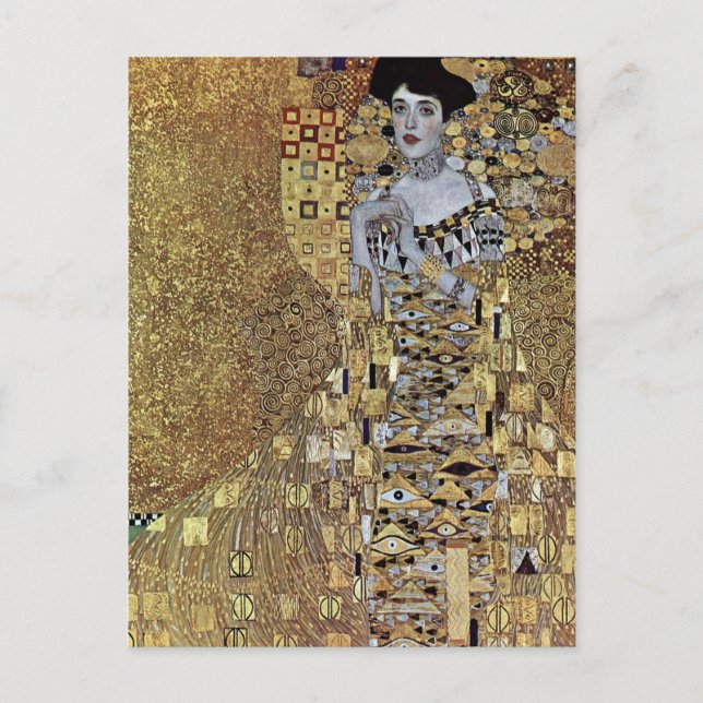 Gustav Klimt är Dam i Guld, Adele Bloch-Bauer Vykort (Framsida)