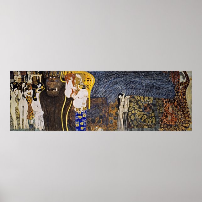 Gustav Klimt är de fientliga krafterna Poster (Framsidan)