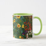 Gustav Klimt art - Farm Garden med solblommor Mugg<br><div class="desc">Gustav Klimt art - Farm Garden med Solblommor anpassningsbar art kaffe mugg.</div>