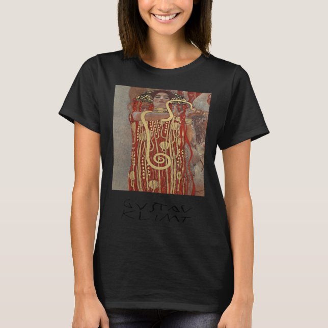 Gustav Klimt Artwork T Shirt (Framsida)