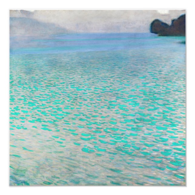 Gustav Klimt - Attersee Fototryck (Framsidan)