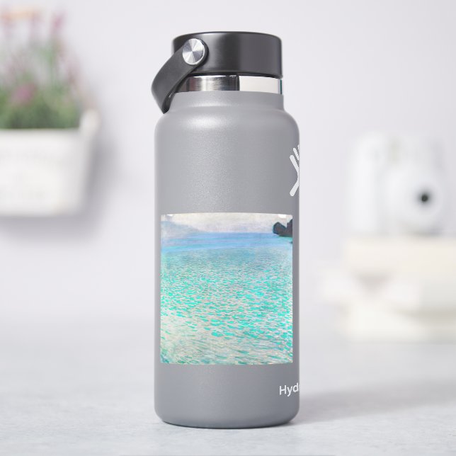 Gustav Klimt - Attersee Klistermärken (HydroFlask)