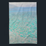 Gustav Klimt - Attersee Kökshandduk<br><div class="desc">Attersee - Gustav Klimt,  Oil on Canvas,  1910</div>