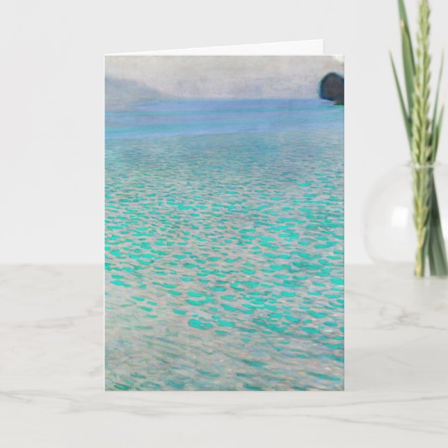 Gustav Klimt - Attersee Kort (Framsida)