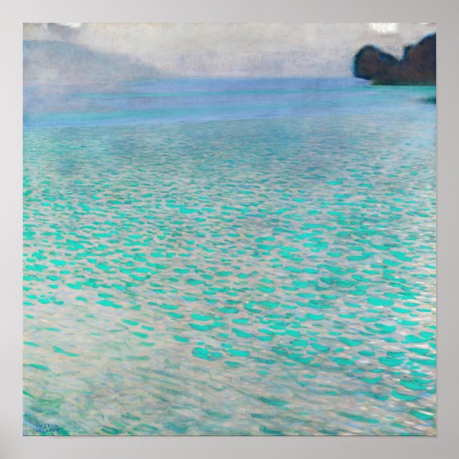 Gustav Klimt - Attersee Poster (Framsidan)