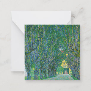 Gustav Klimt - Avenue i Park Schloss Kammer Anteckningskort