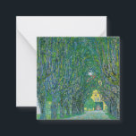 Gustav Klimt - Avenue i Park Schloss Kammer Anteckningskort<br><div class="desc">Avenue in the Park of Schloss Kammer - Gustav Klimt,  Oil on Canvas,  1912</div>