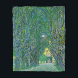 Gustav Klimt - Avenue i Park Schloss Kammer Fleecefilt<br><div class="desc">Avenue in the Park of Schloss Kammer - Gustav Klimt, Oil on Canvas, 1912</div>