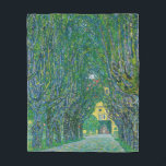 Gustav Klimt - Avenue i Park Schloss Kammer Fleecefilt<br><div class="desc">Avenue in the Park of Schloss Kammer - Gustav Klimt,  Oil on Canvas,  1912</div>