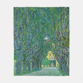 Gustav Klimt - Avenue i Park Schloss Kammer Fleecefilt