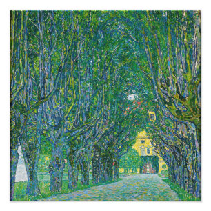 Gustav Klimt - Avenue i Park Schloss Kammer Fototryck