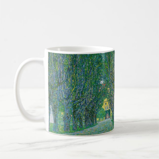 Gustav Klimt - Avenue i Park Schloss Kammer Kaffemugg (Vänster)