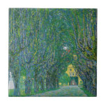 Gustav Klimt - Avenue i Park Schloss Kammer Kakelplatta<br><div class="desc">Avenue in the Park of Schloss Kammer - Gustav Klimt,  Oil on Canvas,  1912</div>