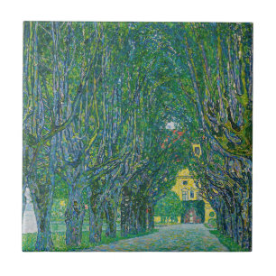 Gustav Klimt - Avenue i Park Schloss Kammer Kakelplatta