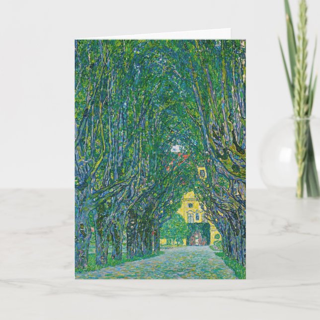 Gustav Klimt - Avenue i Park Schloss Kammer Kort (Framsida)