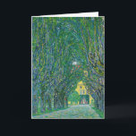 Gustav Klimt - Avenue i Park Schloss Kammer Kort<br><div class="desc">Avenue in the Park of Schloss Kammer - Gustav Klimt,  Oil on Canvas,  1912</div>