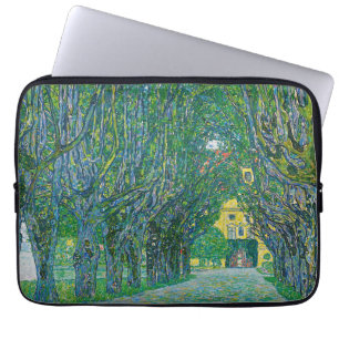 Gustav Klimt - Avenue i Park Schloss Kammer Laptop Fodral