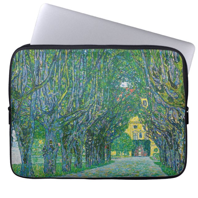 Gustav Klimt - Avenue i Park Schloss Kammer Laptop Fodral (Framsidan)