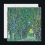 Gustav Klimt - Avenue i Park Schloss Kammer Tack Kort<br><div class="desc">Avenue in the Park of Schloss Kammer - Gustav Klimt,  Oil on Canvas,  1912</div>