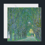 Gustav Klimt - Avenue i Park Schloss Kammer Tack Kort<br><div class="desc">Avenue in the Park of Schloss Kammer - Gustav Klimt,  Oil on Canvas,  1912</div>