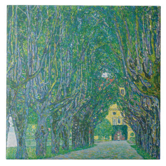 Gustav Klimt: Avenue of Schloss Kammer Park Kakelplatta