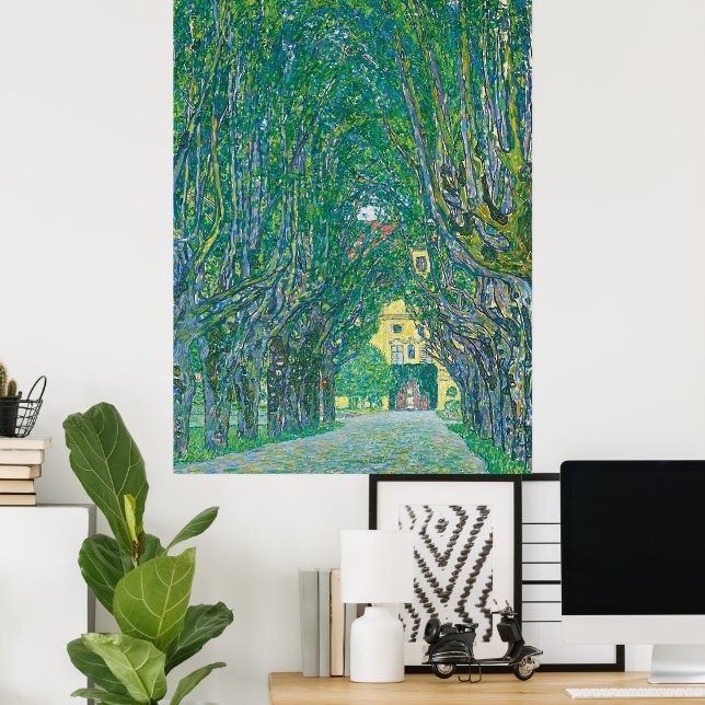 Gustav Klimt: Avenue of Schloss Kammer Park Poster (Hemmakontoret)