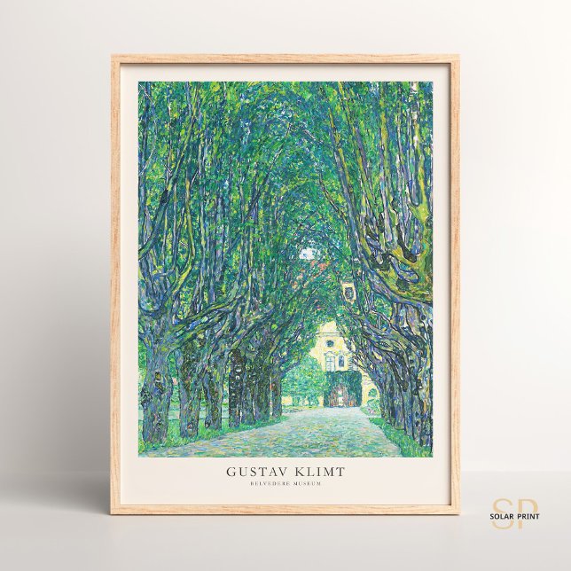 Gustav Klimt Avenue till Schloss Kammer Painting A Poster (Skapare uppladdad)