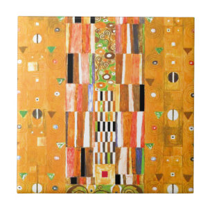 Gustav Klimt avslutar av väggen Kakelplatta