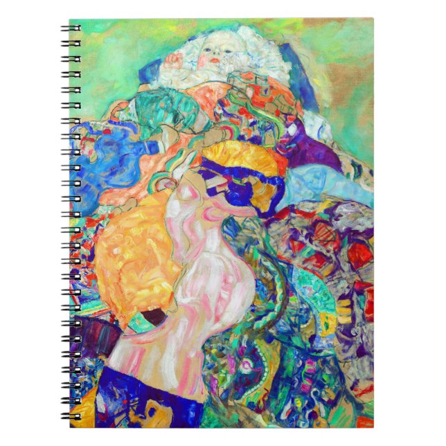 Gustav Klimt Baby Cradle Anteckningsbok (Framsidan)
